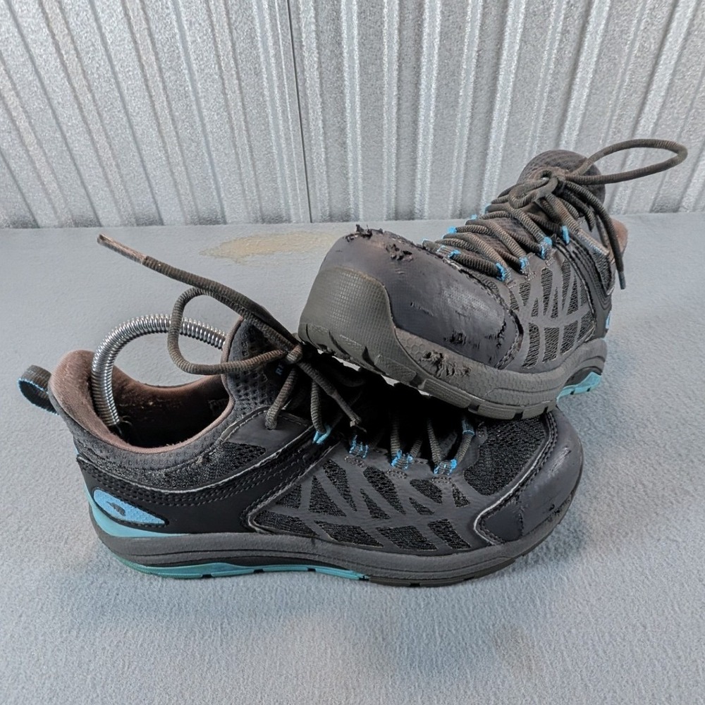 Red Wing‎ Work Shoes Womens 9 Gray Blue Vibram Sole Athletic Safety Toe